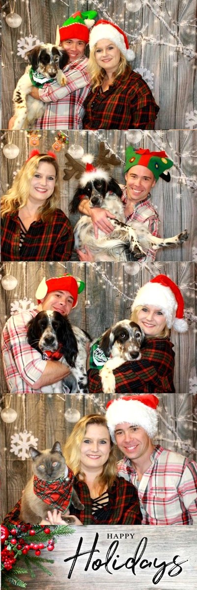 Holiday-themed photo strip