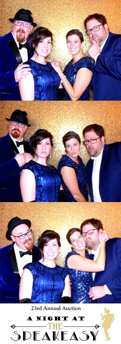 Speakeasy-themed photo strip